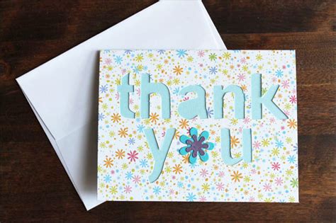 Check spelling or type a new query. Card Making : A Thank You Card with Cut Out Letters | Loulou Downtown