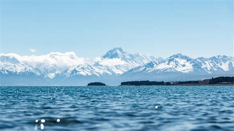 Mount Cook Viewed From Lake Pukaki New Zealand 1920×1080