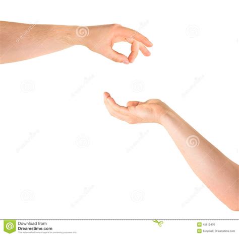 Begging For Help Hand Gesture Isolated Stock Photo - Image of ...