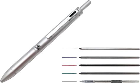 Kentaur Silver Multi Color Pen 5 In 1 Multifunction Pen