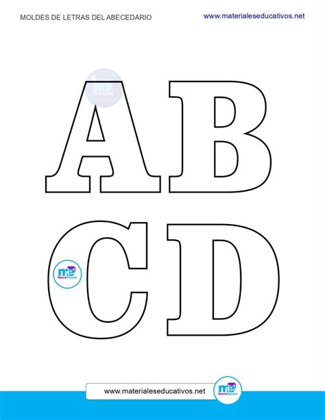 The Letters Are Outlined In Black And White To Spell Out Their Name Abcd