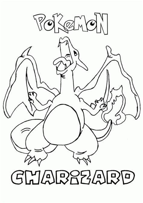 Its poison stinger is very powerful. Pokemon Coloring Pages Mega Charizard - Coloring Home