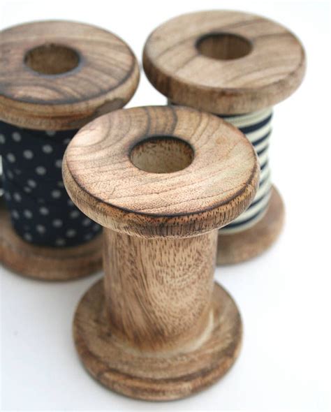 Wooden Ribbon Spool By Jane Means Wooden Spools Spool Ribbon