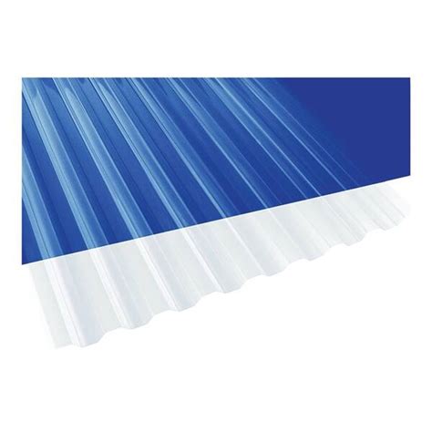 Suntuf 101698 26 Inch X 10 Foot Clear Polycarbonate Corrugated Roofing