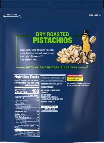 Planters Dry Roasted Pistachios 1275 Oz Fred Meyer