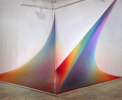 Design Dautore Colored Thread Installations By Gabriel Dawe