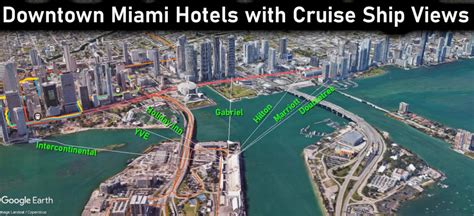 Downtown Miami Hotels With Best Views Of Cruise Ships At Port Miami