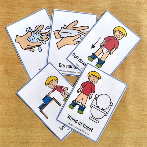 Potty Training Visuals Autism For Boys Resource For Teacher