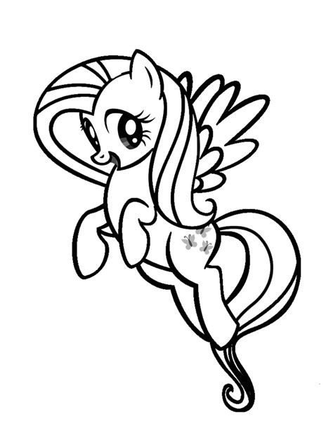 The show revolves around the adventures and daily life of the unicorn pony twilight sparkle, her baby dragon assistant spike, and her friends in ponyville: Fluttershy Coloring Pages - Best Coloring Pages For Kids