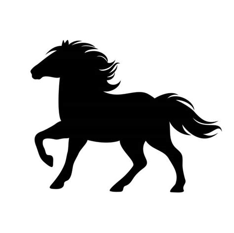 Silhouette Of Shetland Pony Illustrations Royalty Free Vector Graphics