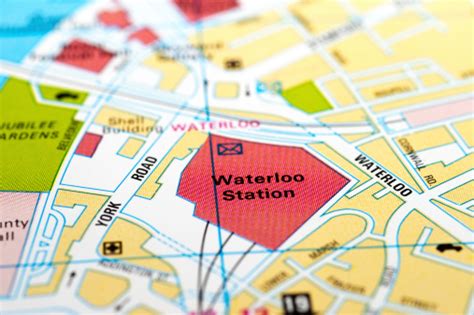 Mapa Imagen De La Estación Waterloo Londres Inglaterra Foto De Stock Y