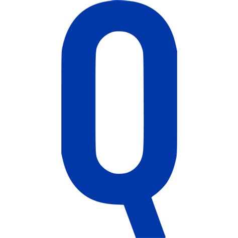 Royal Azure Blue Letter Q Icon Free Royal Azure Blue Letter Icons