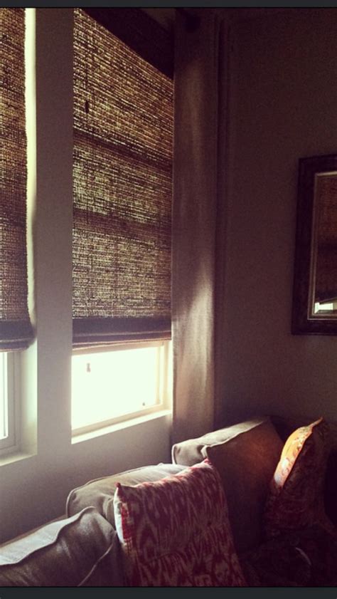 Arlo brand whitewash bamboo shades are a great alternative option to buying custom shades at there are standard sizes of shades that are offered. Bamboo Roman Shade | Bamboo roman shades, Cozy house, Home