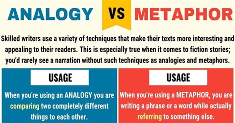 Analogy Vs Metaphor How To Spot Metaphor Vs Analogy With Useful