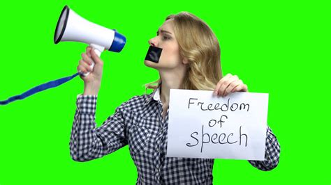 Censored Woman With Taped Mouth Trying To Speak Alpha Channel