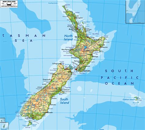 New Zealand Map Wallpaper