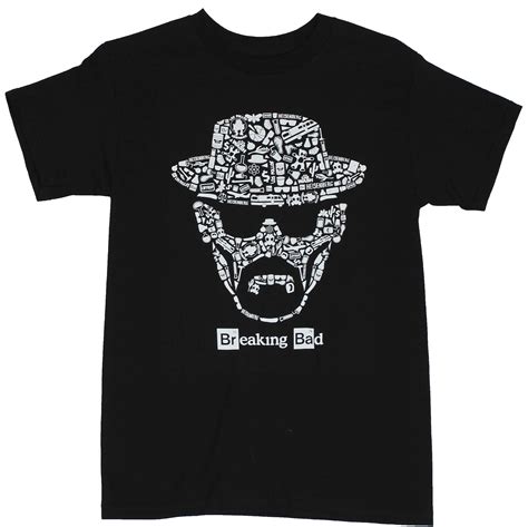 T Shirts à Manches Courtes T Shirt Homme Breaking Bad Walter White Face Homme T Shirts Polos Et