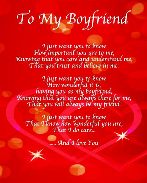 Elegant Boyfriend Love Poems