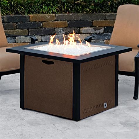 Lakeview Outdoor Designs 36 Inch Square Natural Gas Fire Pit Table W