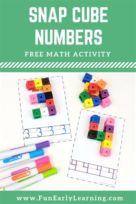 Snap Cube Numbers Fun Early Learning