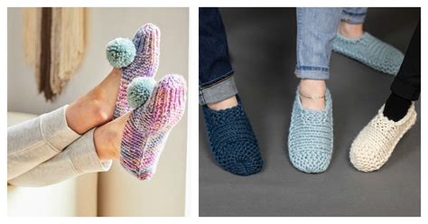 Easy Knit One Piece Slippers Free Knitting Pattern Video Knitting Dc