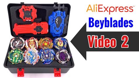 unboxing aliexpress beyblades video 2 box of 8 strong beyblades beyblade reviews youtube