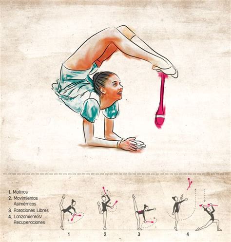 Gimnasia Rítmica Infografía On Behance Gymnastics Poses Gymnastics