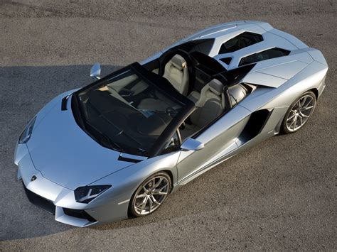 Wallpaper Lamborghini Aventador Top View Sports Car Gray