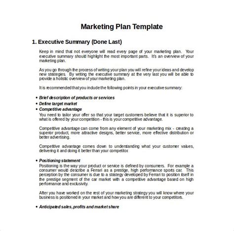 Marketing Plan Templates 20 Formats Examples And Complete Guide