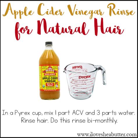 Apple Cider Vinegar Rinse For Natural Hair Diy Recipe Beautymunsta