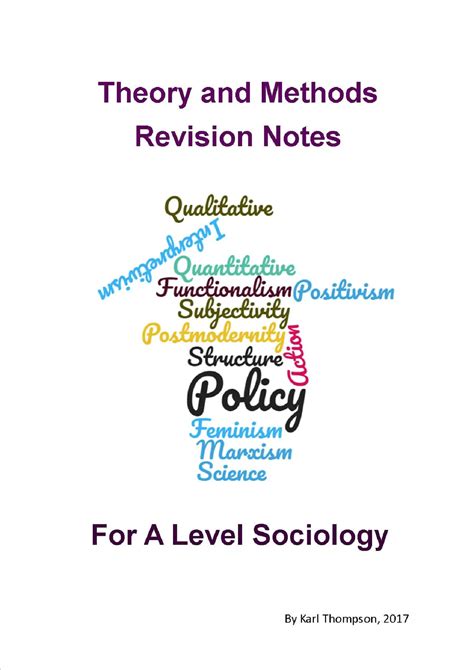 Theory And Methods For A Level Sociology The Basics Revisesociology