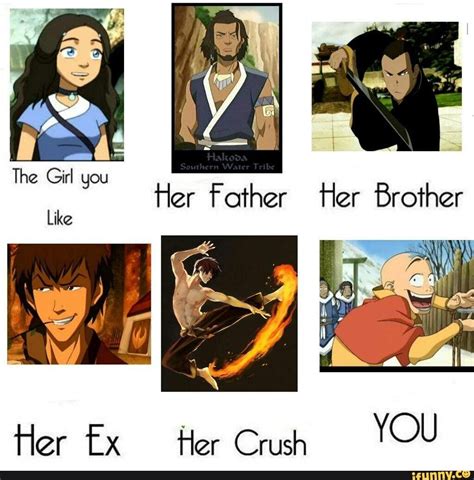 Her Fx Her Crush You Avatar Funny Avatar The Last Airbender Funny Atla Memes
