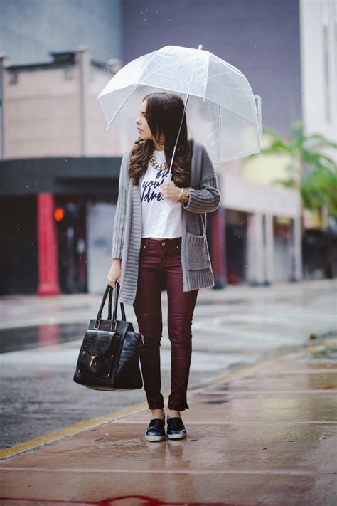 20 Rainy Day Outfit Ideas Stylecaster