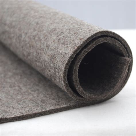 100 Wool Felt Fabric Approx 3mm Thick Natural Light Grey 92cm X