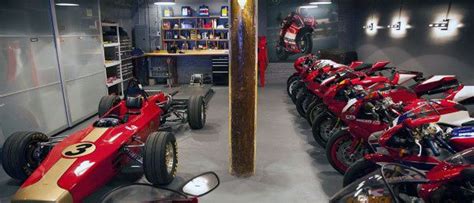 50 Man Cave Garage Ideas Modern To Industrial Designs Motorbike Shed