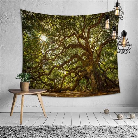 Cilected Tree Tapestry Wall Hanging Living Room Decor Fall Forests