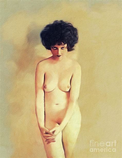 Clara Bow Vintage Movie Star Nude Painting By Esoterica Art Agency Pixels