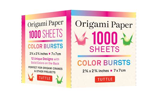 Buy Origami Paper Color Burst 1000 Sheets 2 34 In 7 Cm 12 Unique