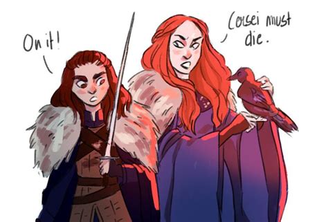 Sansa And Arya By Birdy0fly Game Of Thrones Art Game Of Thrones
