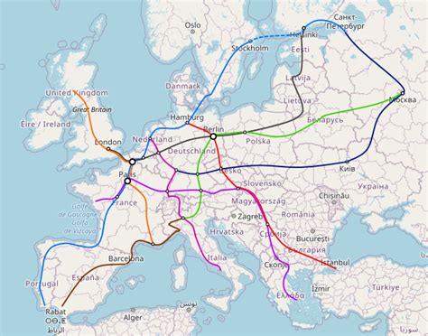 Oc European High Speed Rail Network My Dreamy Map For An Integrated