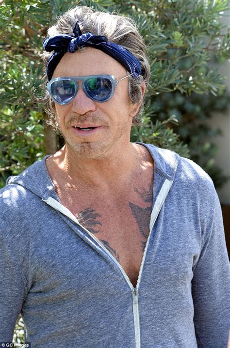 Mickey Rourke Heads To Workout In Goggle Style Sunglasses And A Bandana Daily Mail Online