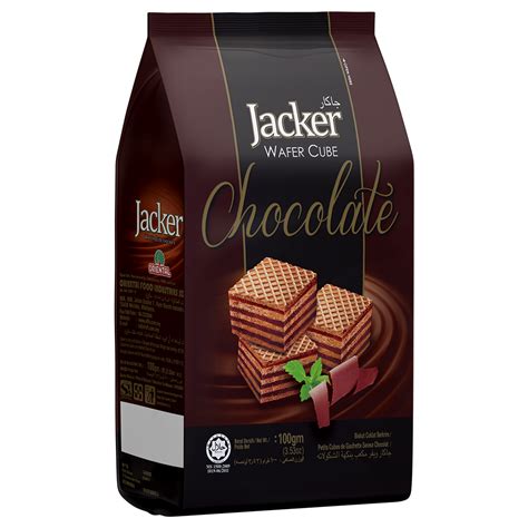 Jacker Wafer Cube 100g Chocolate – Oriental Food Industries Sdn Bhd