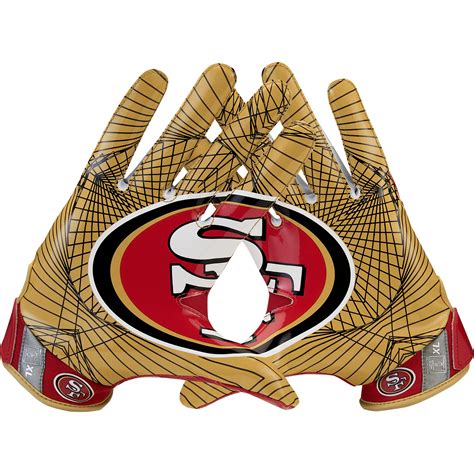 Nike San Francisco 49ers Vapor Jet Light Speed Gloves