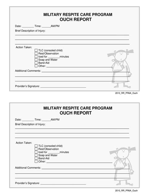 Ouch Report Template 2010 2024 Form Fill Out And Sign Printable Pdf