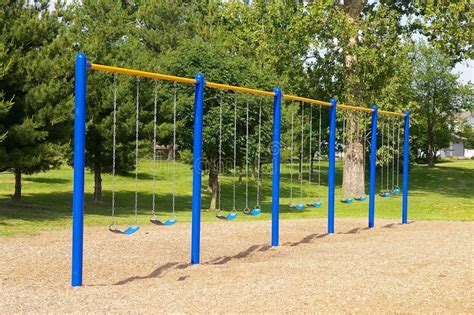 School Swings Stock Photo Image Of Playground Outside 815042