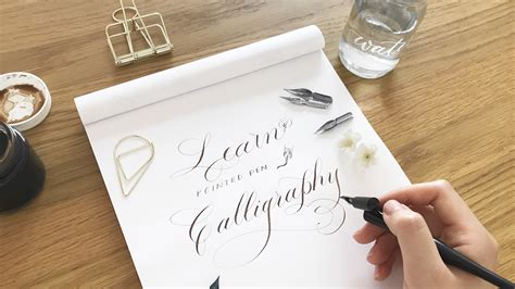 Introduction To Pointed Pen Calligraphy Workshop Charlart Script