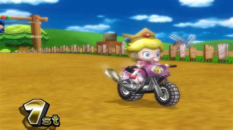 Mario Kart Wii HD Mushroom Cup 100cc Baby Peach Gameplay Peach