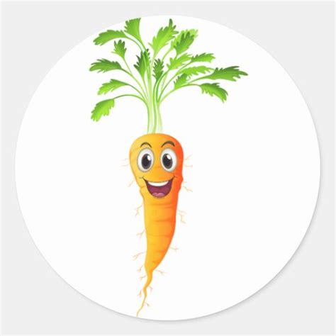 Carrots Classic Round Sticker Zazzle