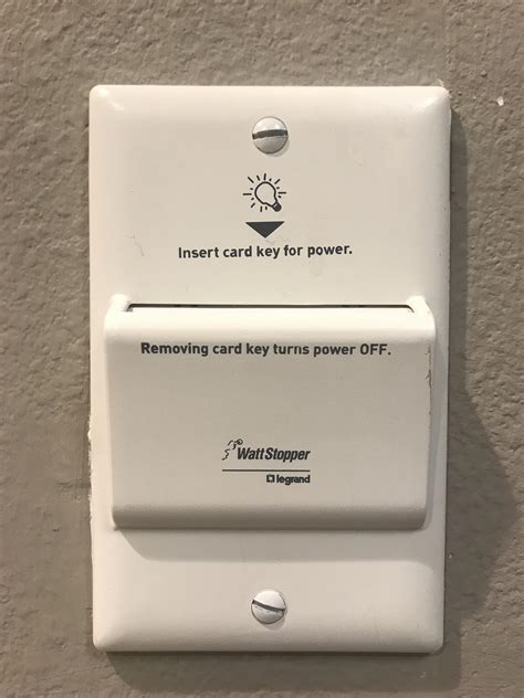 My Hotel Room Requires The Key Card To Turn All Of The Main Lights On