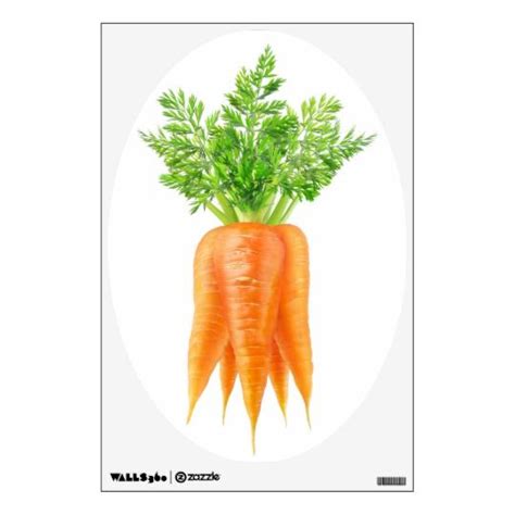 Bunch Of Carrots Wall Sticker Zazzle Custom Wall Decals Wall